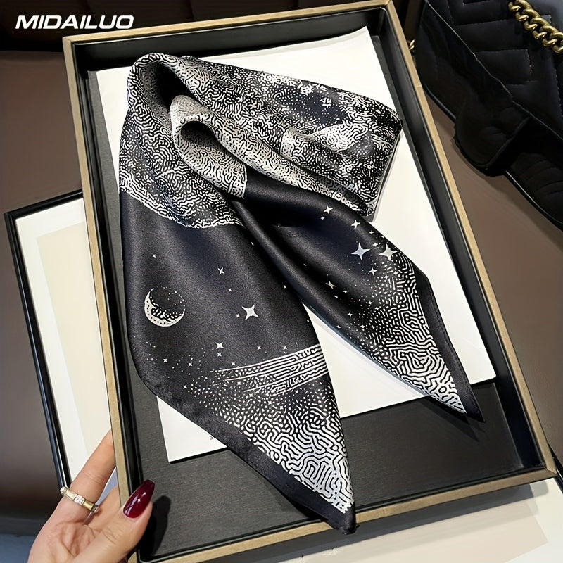 MIDAILUO 100% mulberry silk scarf 26. 77 * 26. 77 inches breathable square scarf decorative square scarf elegant accessory non stretchable suitable for outdoor decorative accessories