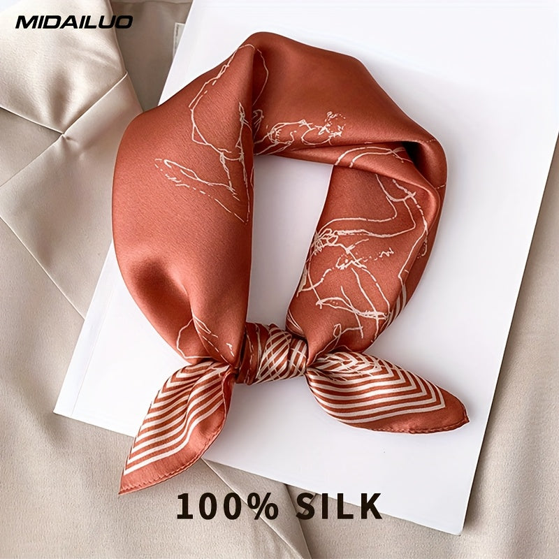 MIDAILUO 100% Mulberry Silk Scarf - 20.87\
