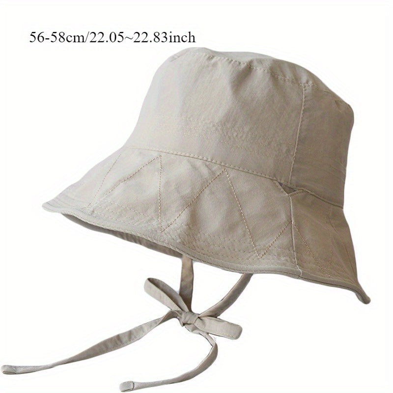 Drawstring Homemade Handmade Hat Fisherman Hat Women'S Summer Quick Drying Lightweight Hat Basin Hat