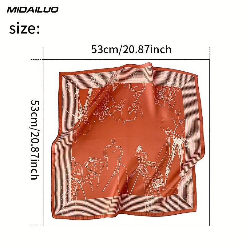 MIDAILUO 100% Mulberry Silk Scarf - 20.87\