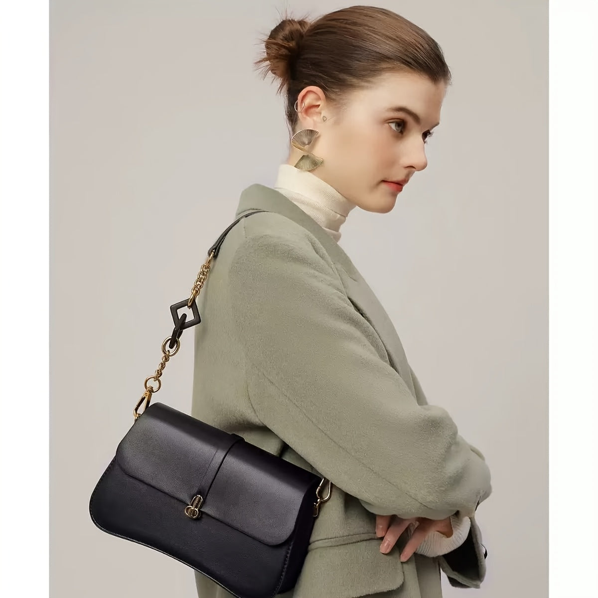 Guangzhou Women'S Bags Minority Luxury Brand Saddle Bags 2025 New Women'S Bags One Shoulder Underarm Cross-body Bags