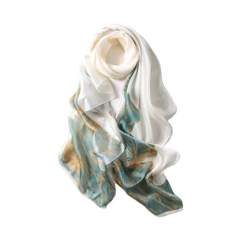 Fashion Scarves Scarf Silk Feeling Scarf Silk Like Scarves Long Lightweight Sunscreen Shawls Women