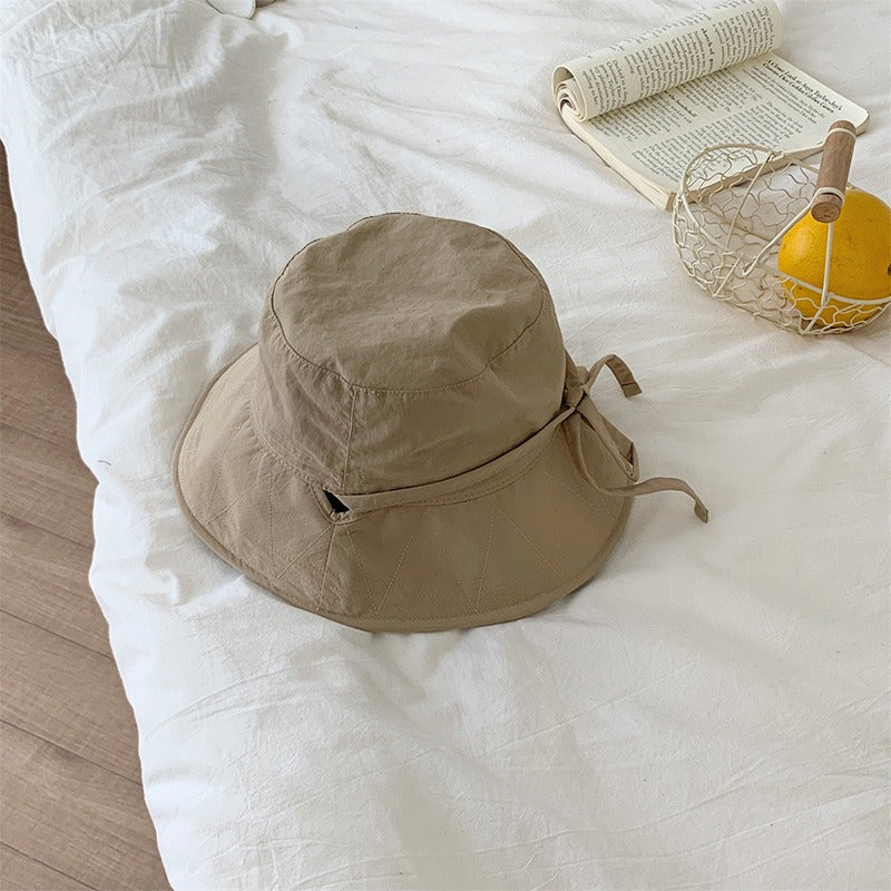 Drawstring Homemade Handmade Hat Fisherman Hat Women'S Summer Quick Drying Lightweight Hat Basin Hat