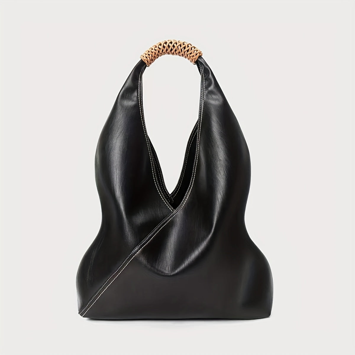 Luxury Genuine Leather Women's Tote Bag – Large Capacity, Elegant Design, Magnetic Closure, Available Blue & More Colors, Perfect for Commuting or Everyday Use