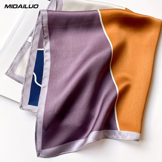 MIDAILUO 100% Mulberry Silk Scarf 20. 87*20. 87inches Breathable Square Headscarf Elegant Accessory Non-Stretch Decoration for Outdoor Use