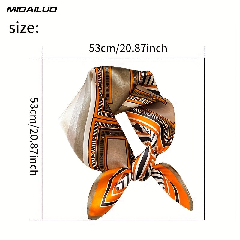 MIDAILUO 100% mulberry silk scarf 20. 87 * 20. 87 inch breathable square scarf decorative square scarf elegant accessory non stretchable suitable for outdoor decorative accessories