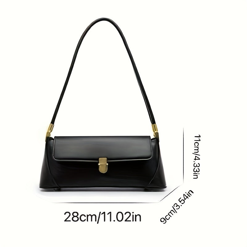 ZCK Hong Genuine Leather Crossbody Bag for Women - Retro Chic Solid Color Shoulder Satchel with Golden-Tone Hardware, Versatile & Stylish for Spring and Summer, Available in Light Brown, Cream, or Black