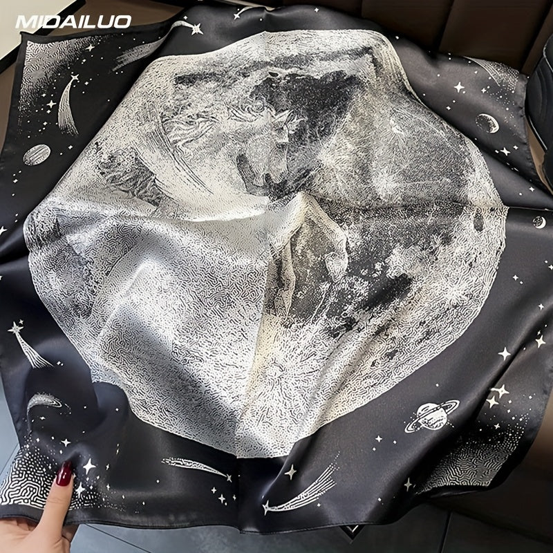 MIDAILUO 100% mulberry silk scarf 26. 77 * 26. 77 inches breathable square scarf decorative square scarf elegant accessory non stretchable suitable for outdoor decorative accessories