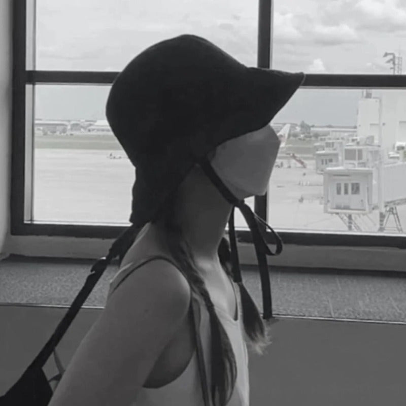 Drawstring Homemade Handmade Hat Fisherman Hat Women'S Summer Quick Drying Lightweight Hat Basin Hat
