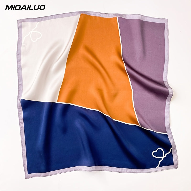MIDAILUO 100% Mulberry Silk Scarf 20. 87*20. 87inches Breathable Square Headscarf Elegant Accessory Non-Stretch Decoration for Outdoor Use