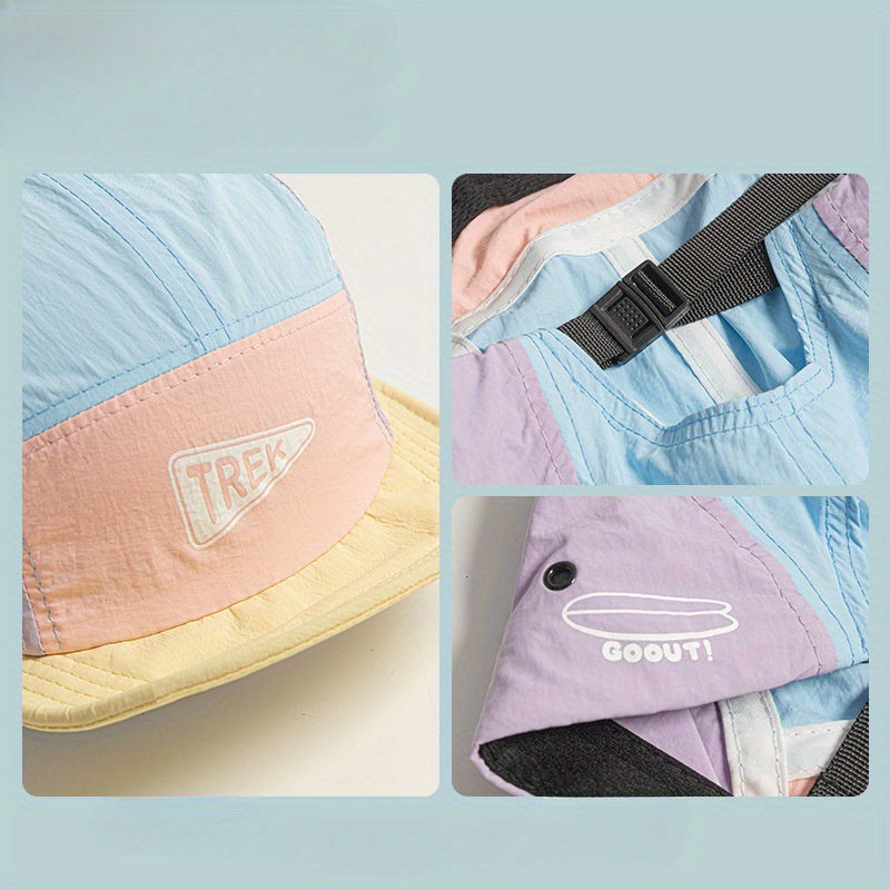 Colorful Quick-Dry Baseball Cap for Men and Women, Lightweight Breathable Summer Outdoor Sun Hat with Soft Brim