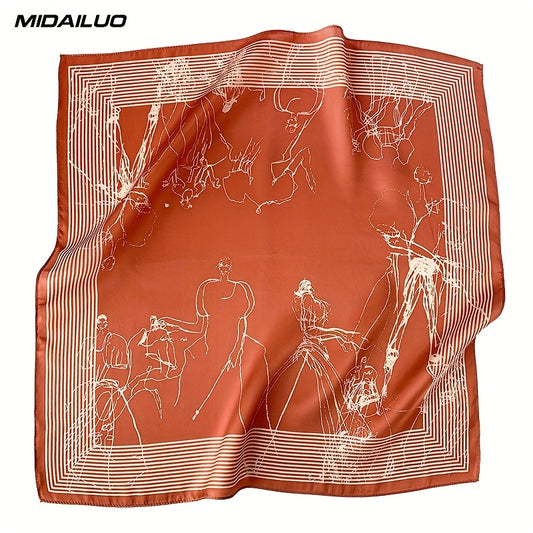MIDAILUO 100% Mulberry Silk Scarf - 20.87\