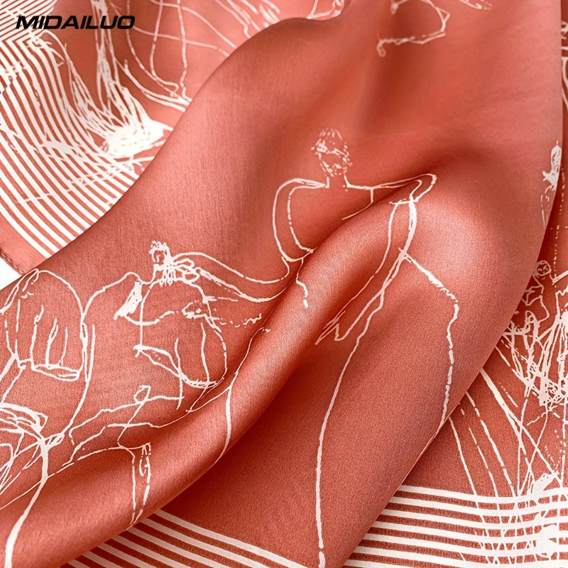 MIDAILUO 100% Mulberry Silk Scarf - 20.87\