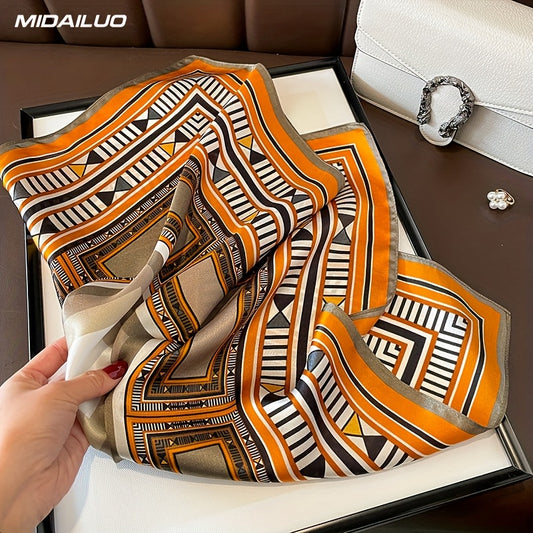 MIDAILUO 100% mulberry silk scarf 20. 87 * 20. 87 inch breathable square scarf decorative square scarf elegant accessory non stretchable suitable for outdoor decorative accessories